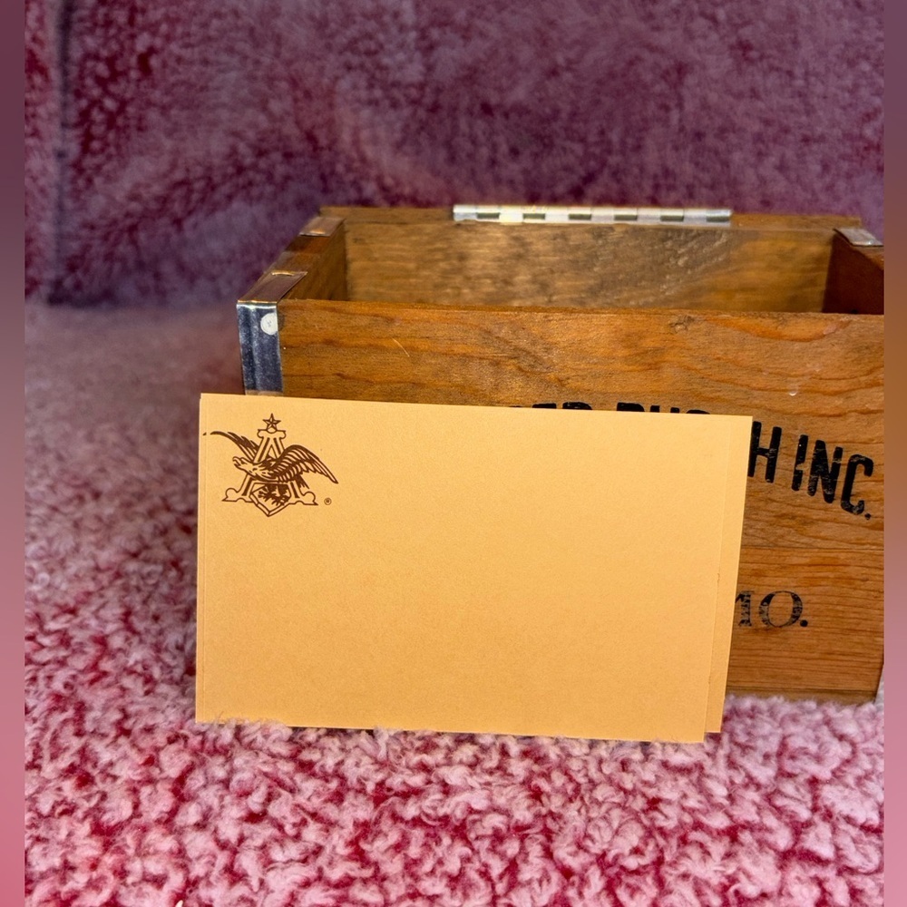 Anheuser-Busch Inc Budweiser Wooden Crate Box Famous Beer Case 1/3 Scale​​ - Picture 7 of 8